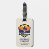州のプライド |ワイオミング ラゲッジタグ (裏面縦)