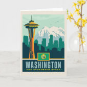 州のプライド |ワシントン カード (黄色い花)