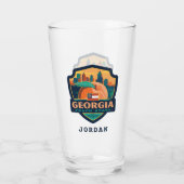 州のプライド | Georgia タンブラーグラス (裏面)