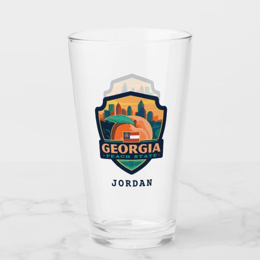 州のプライド | Georgia タンブラーグラス (正面)