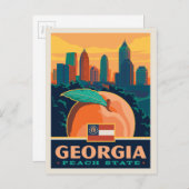 州のプライド | Georgia ポストカード (正面/裏面)