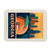 州のプライド | Georgia マグネット (横)