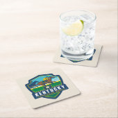 州のプライド | Kentucky スクエアペーパーコースター (インサイチュ)