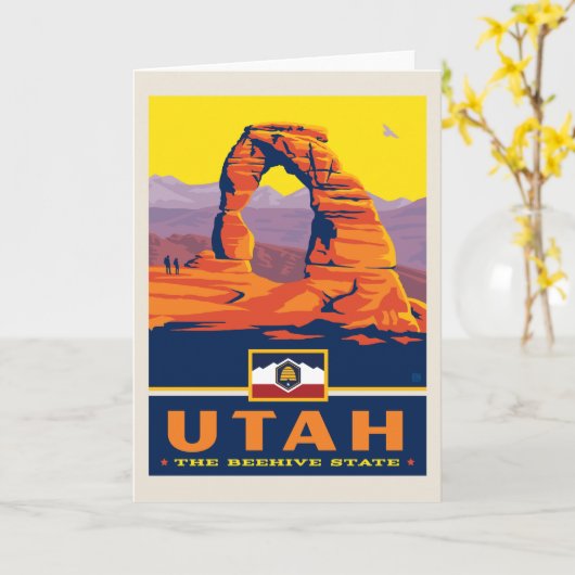 州のプライド | Utah カード (黄色い花)