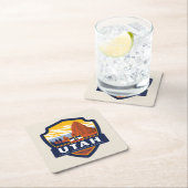 州のプライド | Utah スクエアペーパーコースター (インサイチュ)