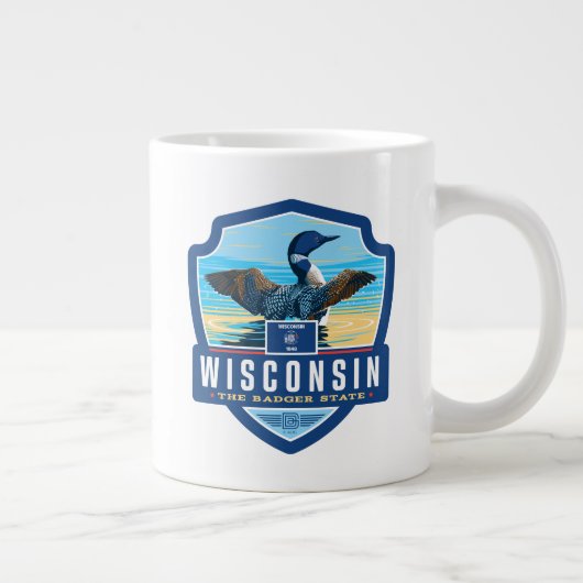 州のプライド | Wisconsin ジャンボコーヒーマグカップ (右)