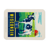 州のプライド | Wisconsin マグネット (横)