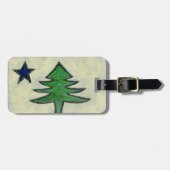 州のメイン州旗ラゲッジタグ ラゲッジタグ (正面横)