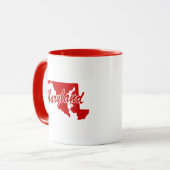 州のメリーランドシェイプレッドマグカップ マグカップ (正面左)