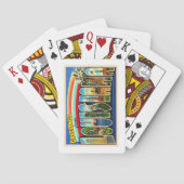 州のルイジアナヴィンテージ大文字葉書 トランプ (裏面)