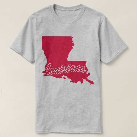 州のルイジアナShape Tシャツ (デザイン正面)