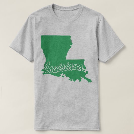 州のルイジアナShape Tシャツ (デザイン正面)