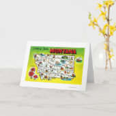 州のロードマップ カード (黄色い花)