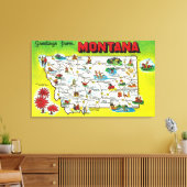 州のロードマップ キャンバスプリント (インサイチュ (リビング))