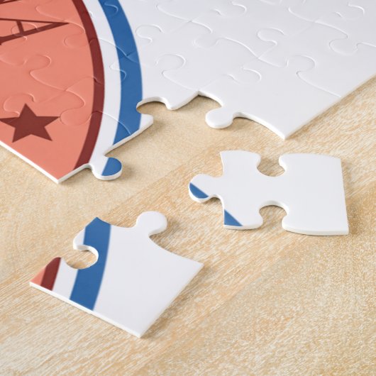 州の印。 ジグソーパズル (側面)