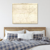 州の図統一された キャンバスプリント (インサイチュ (寝室))