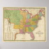 州の地図統一された ポスター (正面)