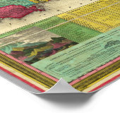 州の地図統一された ポスター (角)