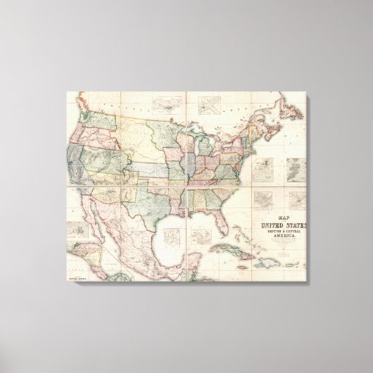 州の地統一された図2 キャンバスプリント (正面)