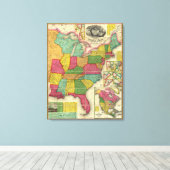 州の地統一された図3 キャンバスプリント (インサイチュ (ウッドフロア))