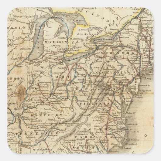 州の地統一された図3 スクエアシール (正面)