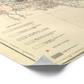 州の地質図統一された図 ポスター (角)