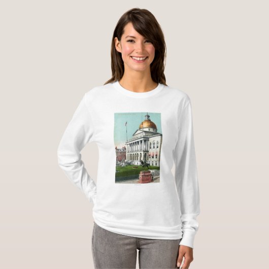 州の家の表庭の芝生の眺め Tシャツ (正面フル)