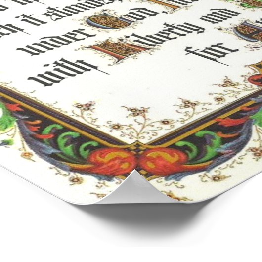 州の忠誠の誓統一されたい ポスター (角)