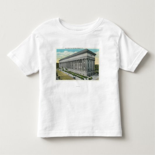 州の教育建物の外観 トドラーTシャツ (正面)