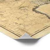 州の新しい正しいマップ統一された ポスター (角)