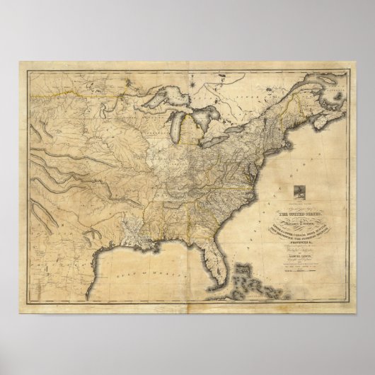 州の新しい正しいマップ統一された ポスター (正面)