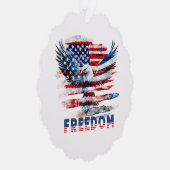 州の旗と統一されたワシ。 オーナメントカード (右)