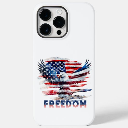 州の旗と統一されたワシ。 Case-Mate iPhoneケース (裏面)