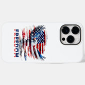 州の旗と統一されたワシ。 Case-Mate iPhoneケース (裏面 (横))