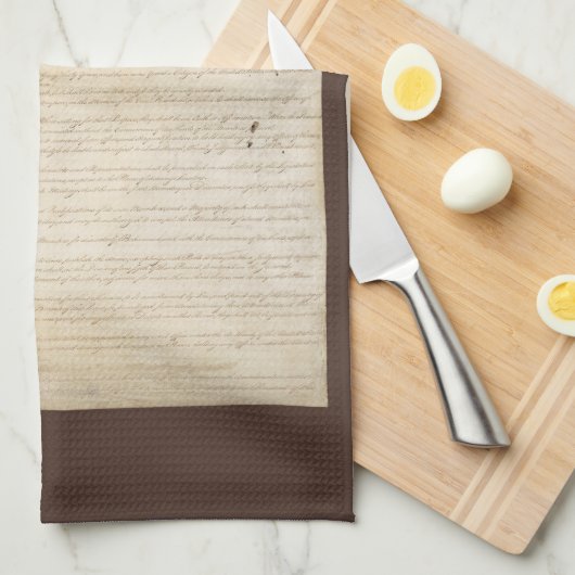 州の構統一された成、我々国民 キッチンタオル (四つ折り)