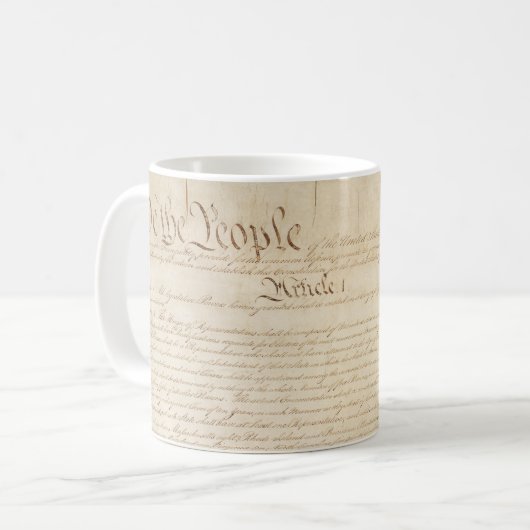 州の構統一された成、我々国民 コーヒーマグカップ (正面左)