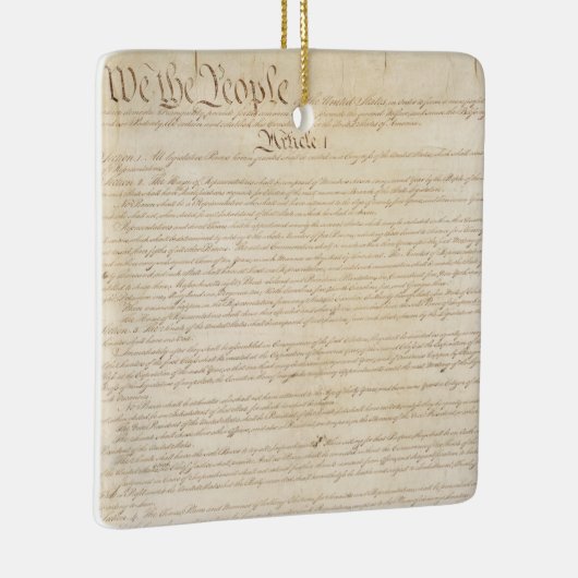 州の構統一された成、我々国民 セラミックオーナメント (右)