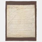 州の構統一された成、我々国民 フリースブランケット (正面)