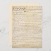 州の構統一された成、我々国民 招待状 (正面/裏面)