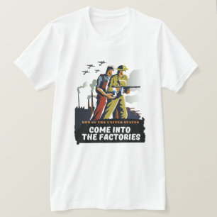 州の男統一された、第2次世界大戦ポスター Tシャツ