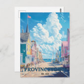 州の町マサチューセッツ州USA旅行 ポストカード (正面/裏面)