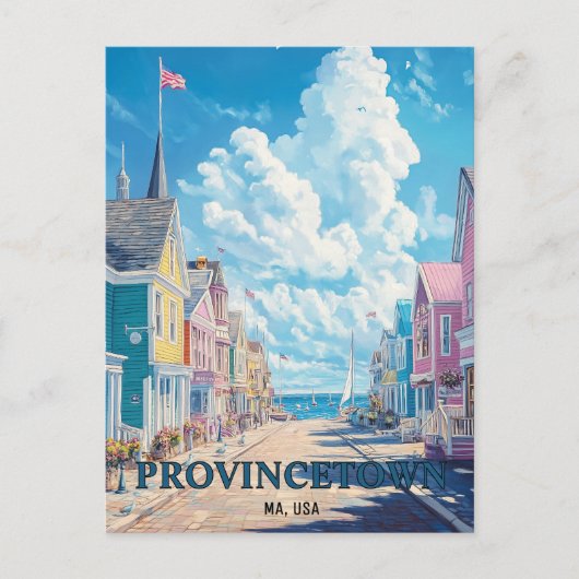 州の町マサチューセッツ州USA旅行 ポストカード (正面)
