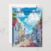 州の町マサチューセッツ州USA旅行 ポストカード (正面/裏面)