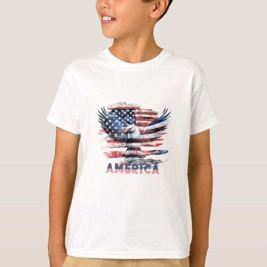 州の統一された国旗。アメリカ Tシャツ (正面)
