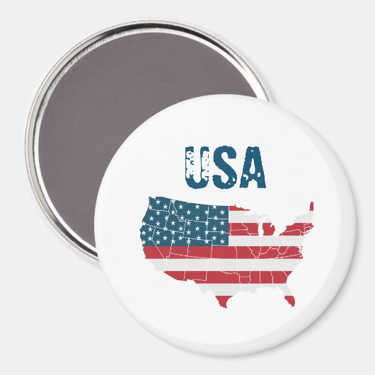 州の統一された地図 マグネット (正面/裏面)