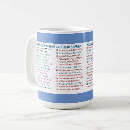 州の統一された大統領 コーヒーマグカップ (正面左)