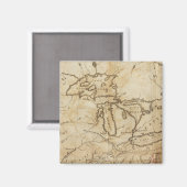 州の西統一された領 マグネット (正面/裏面)