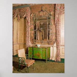 州のbedchamberの整理ダンスそして椅子 ポスター