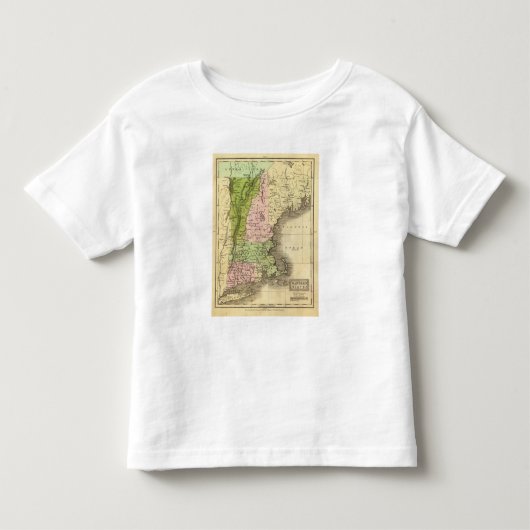 州のOlneyの東の地図 トドラーTシャツ (正面)