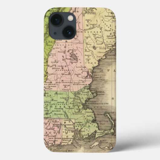 州のOlneyの東の地図 Case-Mate iPhoneケース (裏面)
